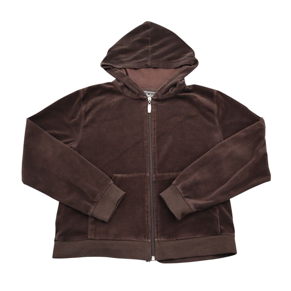 Everyday Sweater Womens L Brown Long Sleeve Front Pockets Full Zip Hoodie